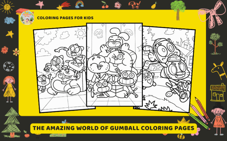 Gumball Coloring Pages Featured Image