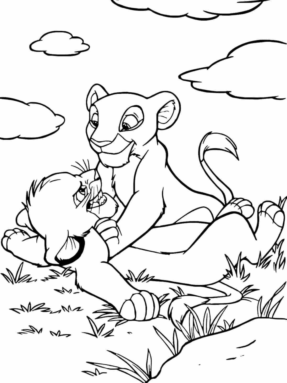 Hakuna Matata Coloring Pages