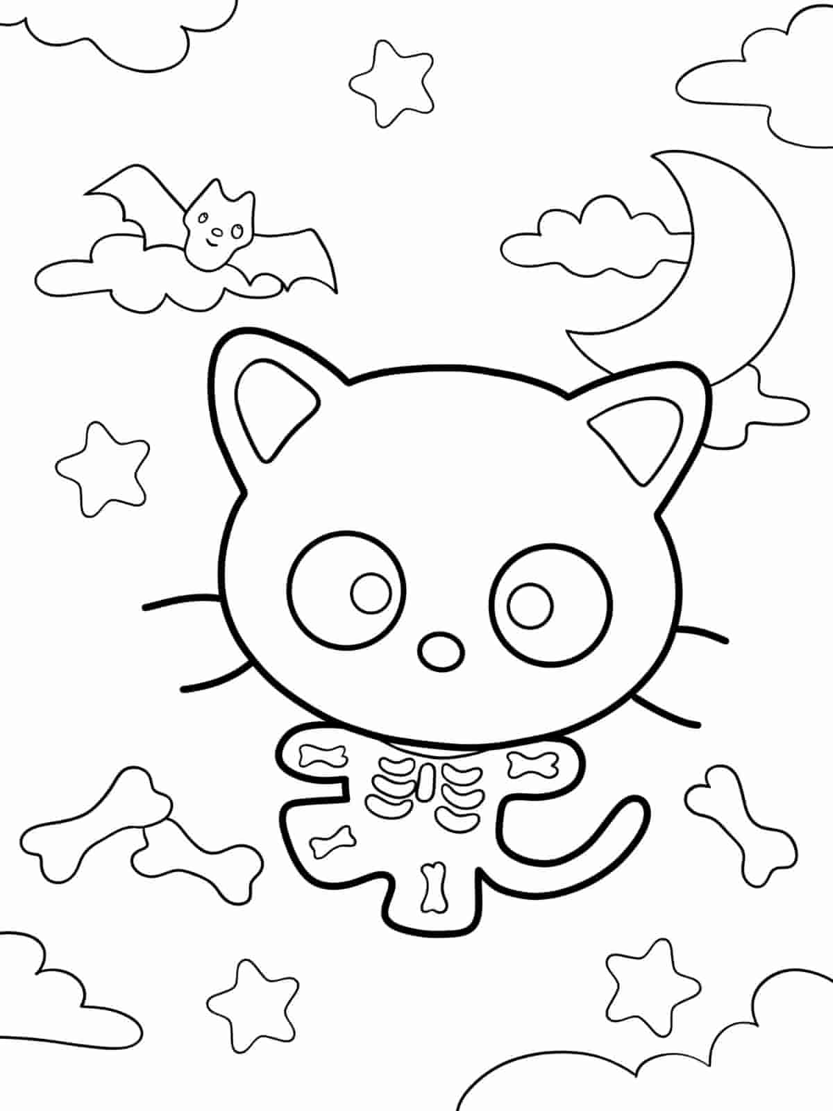 Happy Chococat Coloring Pages