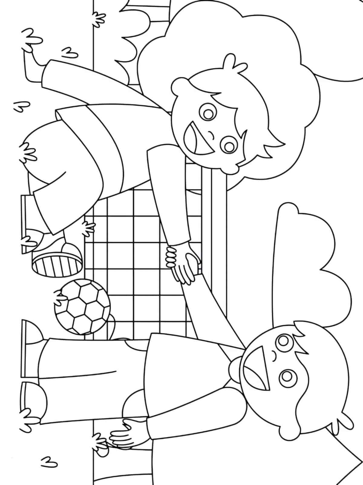 Holding Hands Coloring Pages