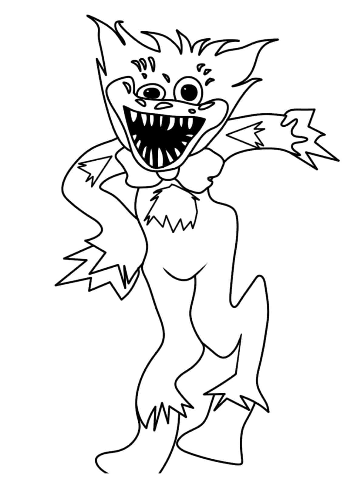 Huggy Wuggy Coloring Pages