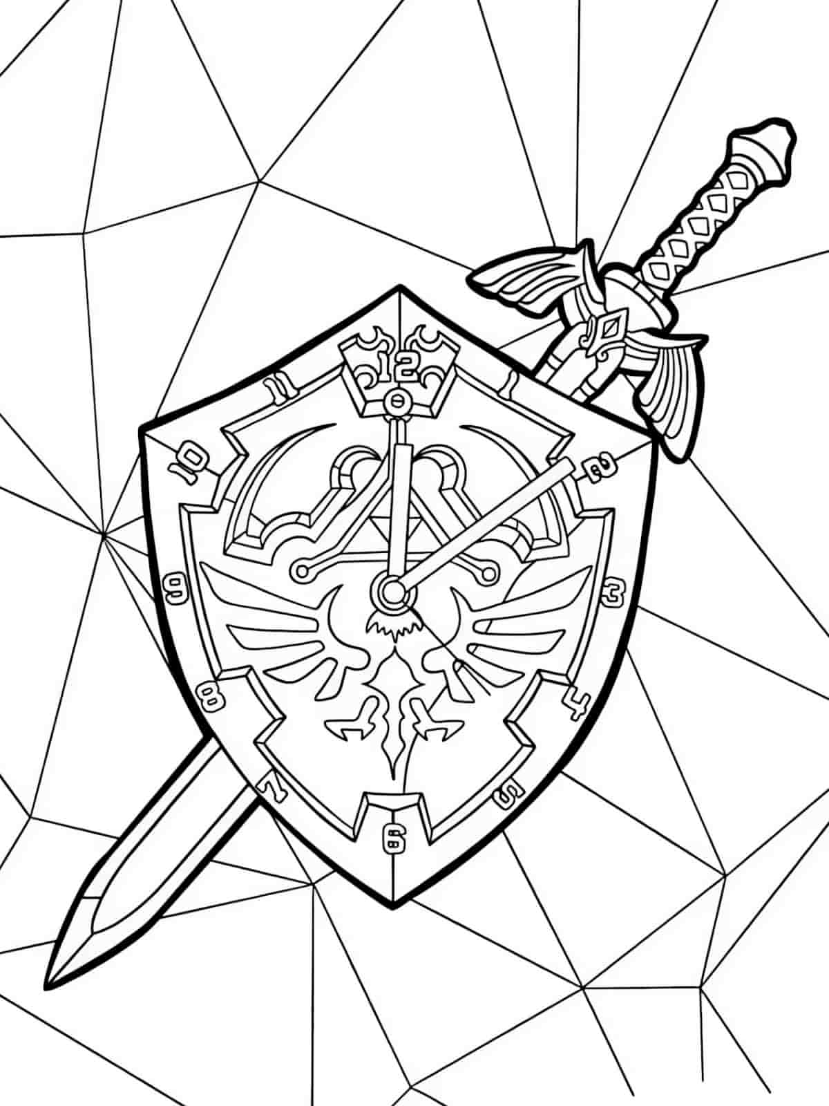 Hyrule Legend Coloring Pages