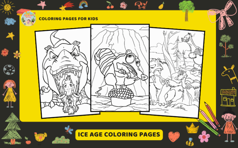 Ice Age Coloring Pages Featured Image