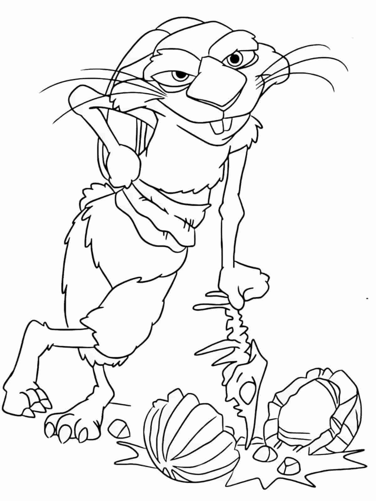 Ice Age Continental Drift Coloring Pages