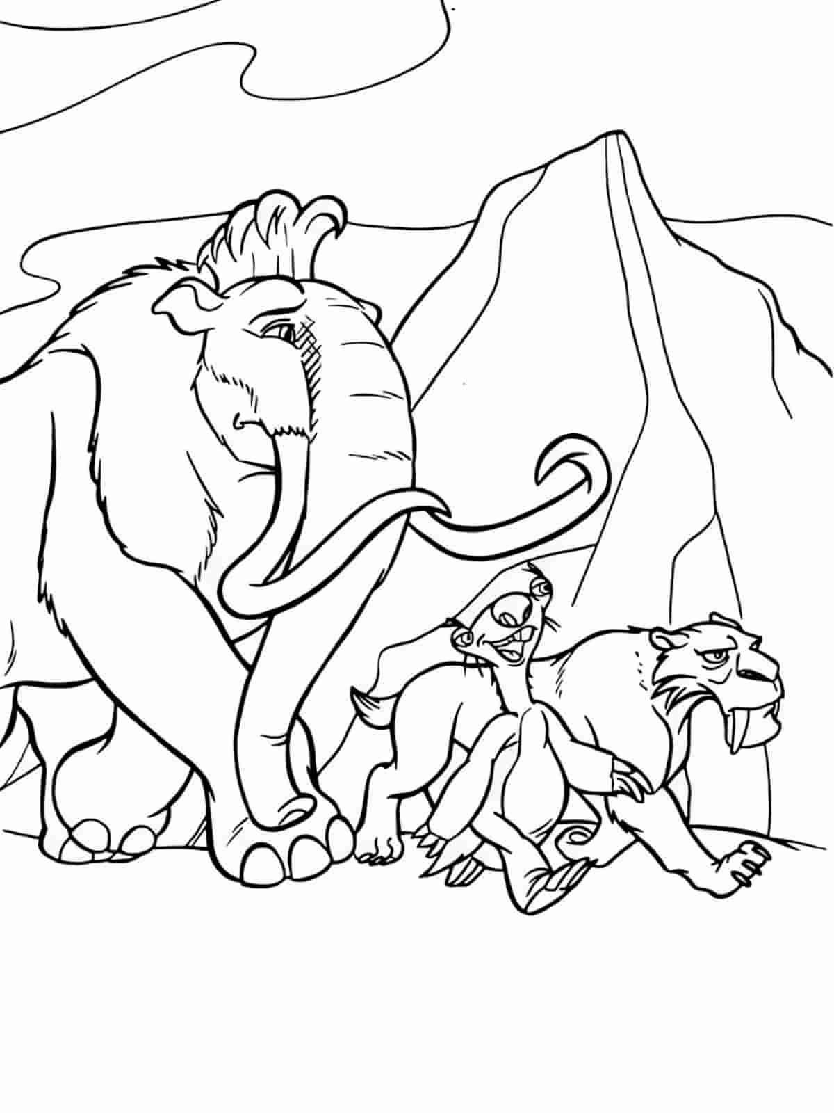 Ice Age Dawn Of The Dinosaurs Coloring Pages