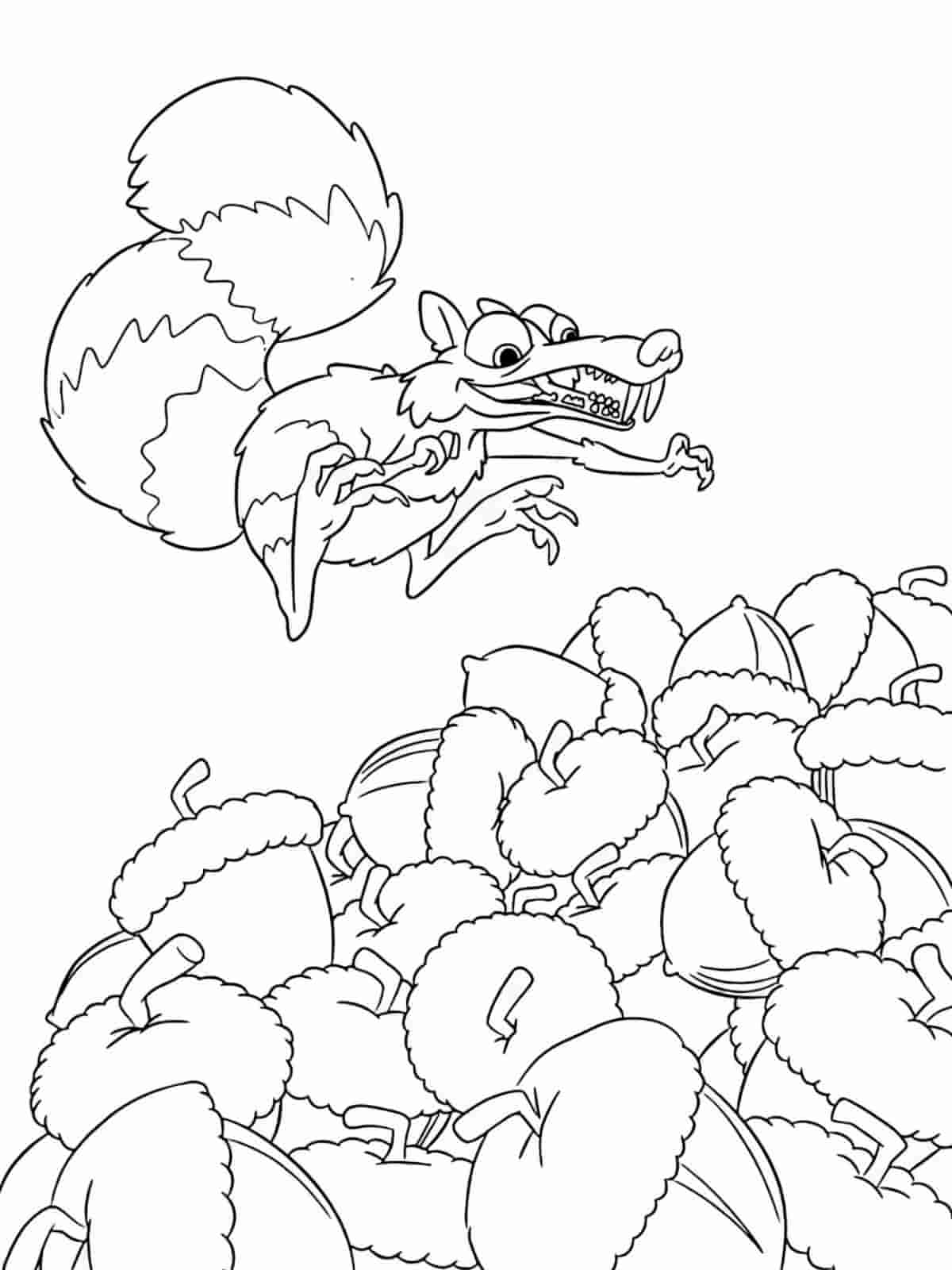 Ice Age Movie Characters Coloring Pages