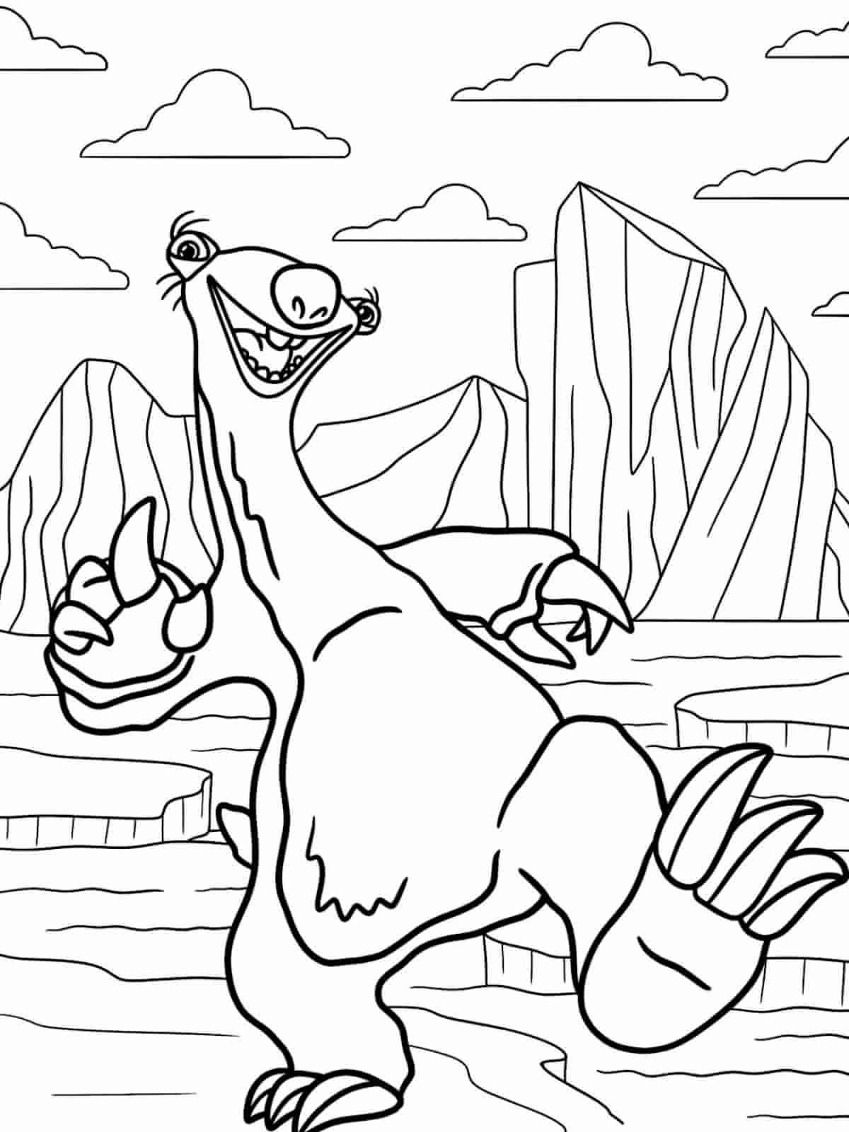 Ice Age Movie Crew Coloring Pages