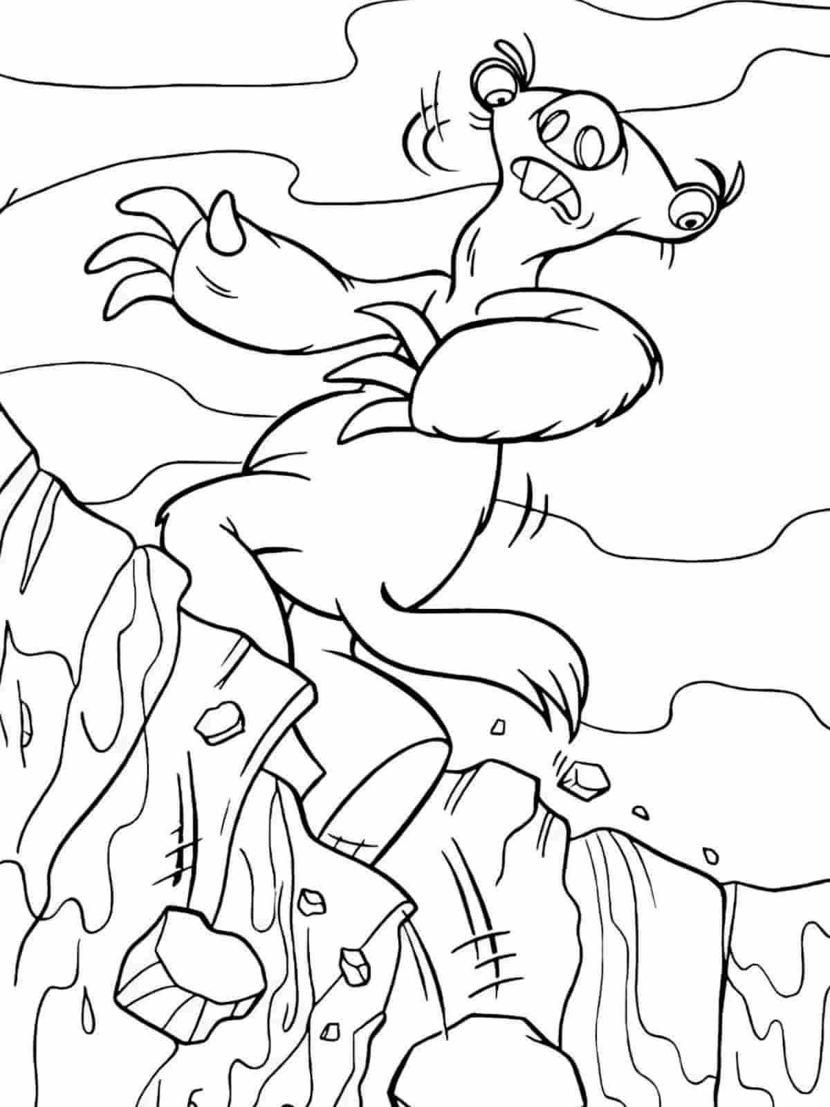 Ice Age Movie Scene Coloring Pages