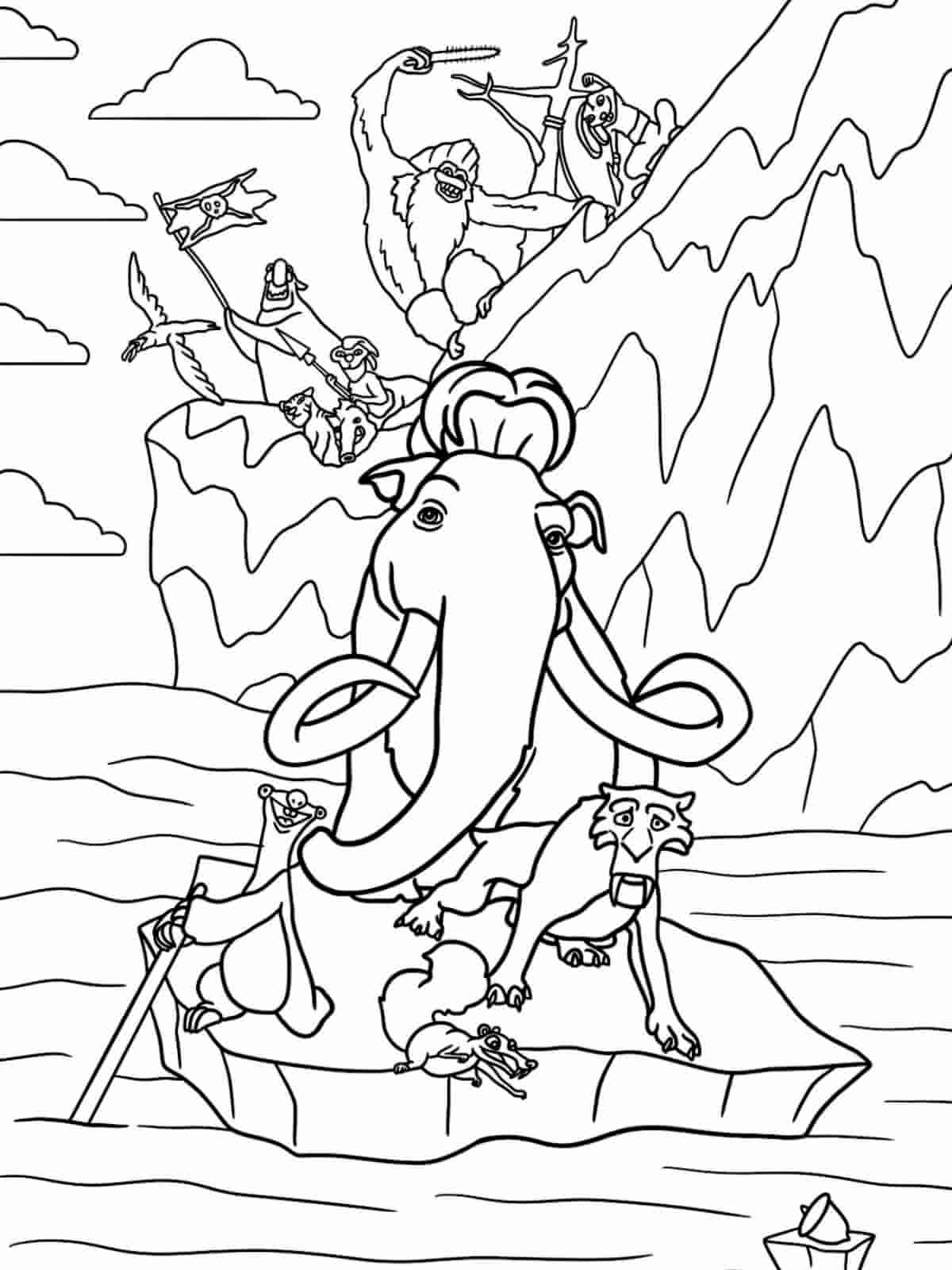 Ice Age Movie Scrat Coloring Pages