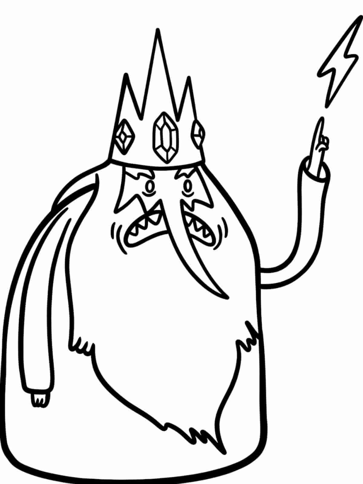 Ice King Adventure Time Coloring Pages