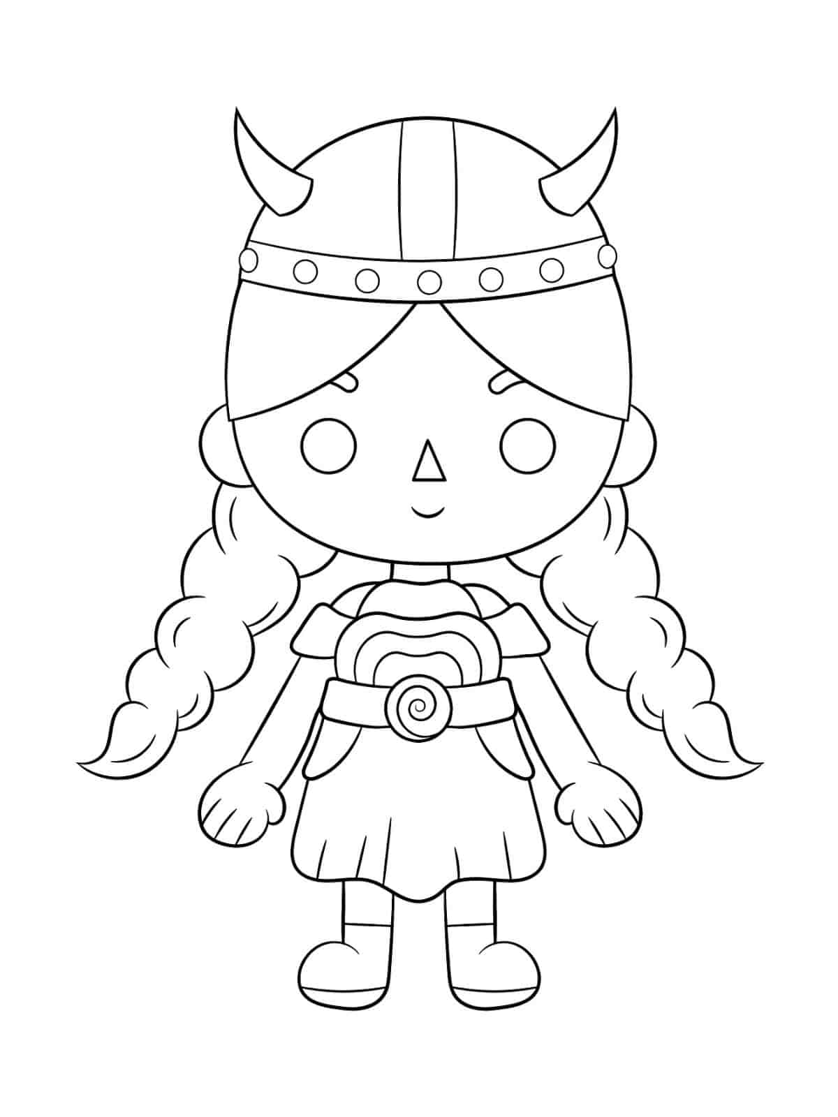 Iris Toca Boca Coloring Pages