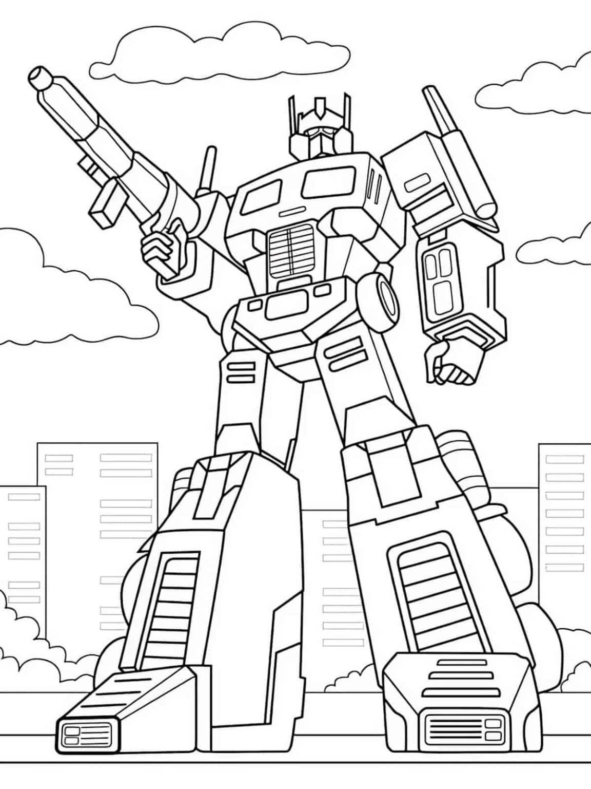 30+ Free Transformer Coloring Pages For Kids   - Coloringpagesforkids.net