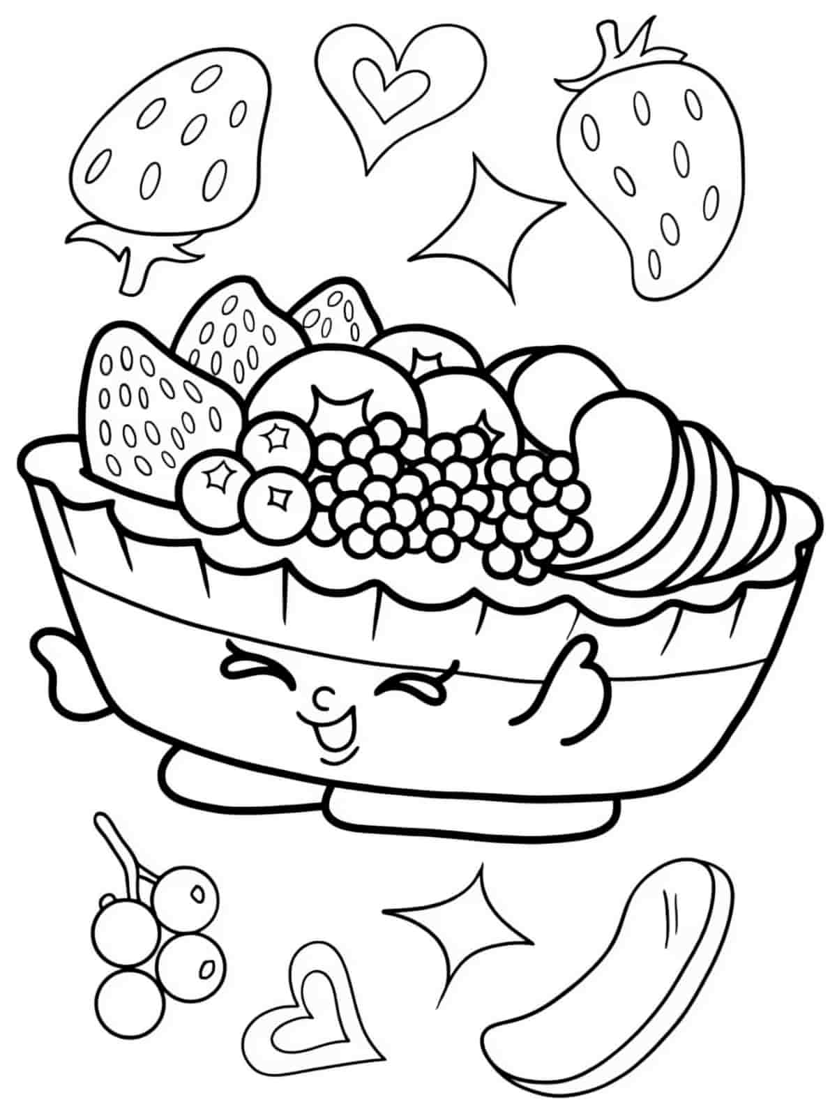 Kawaii Shopkins Coloring Pages For Kids