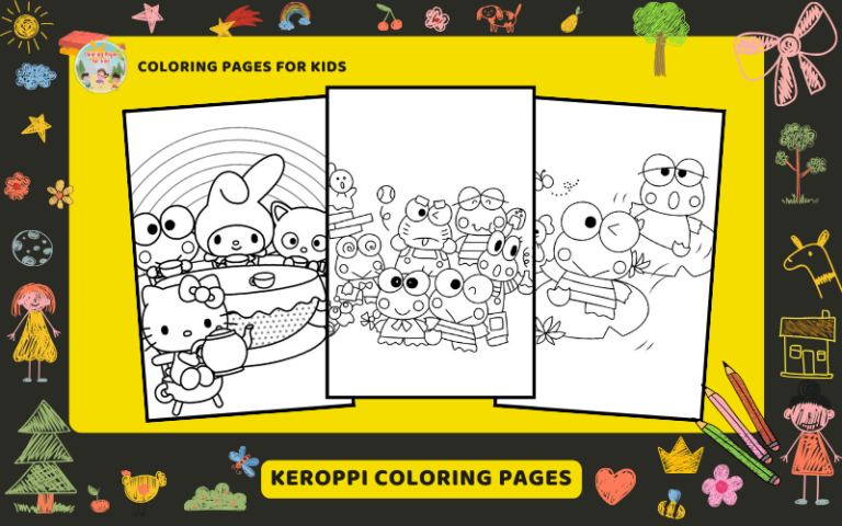 Keroppi Coloring Pages Featured Image Min