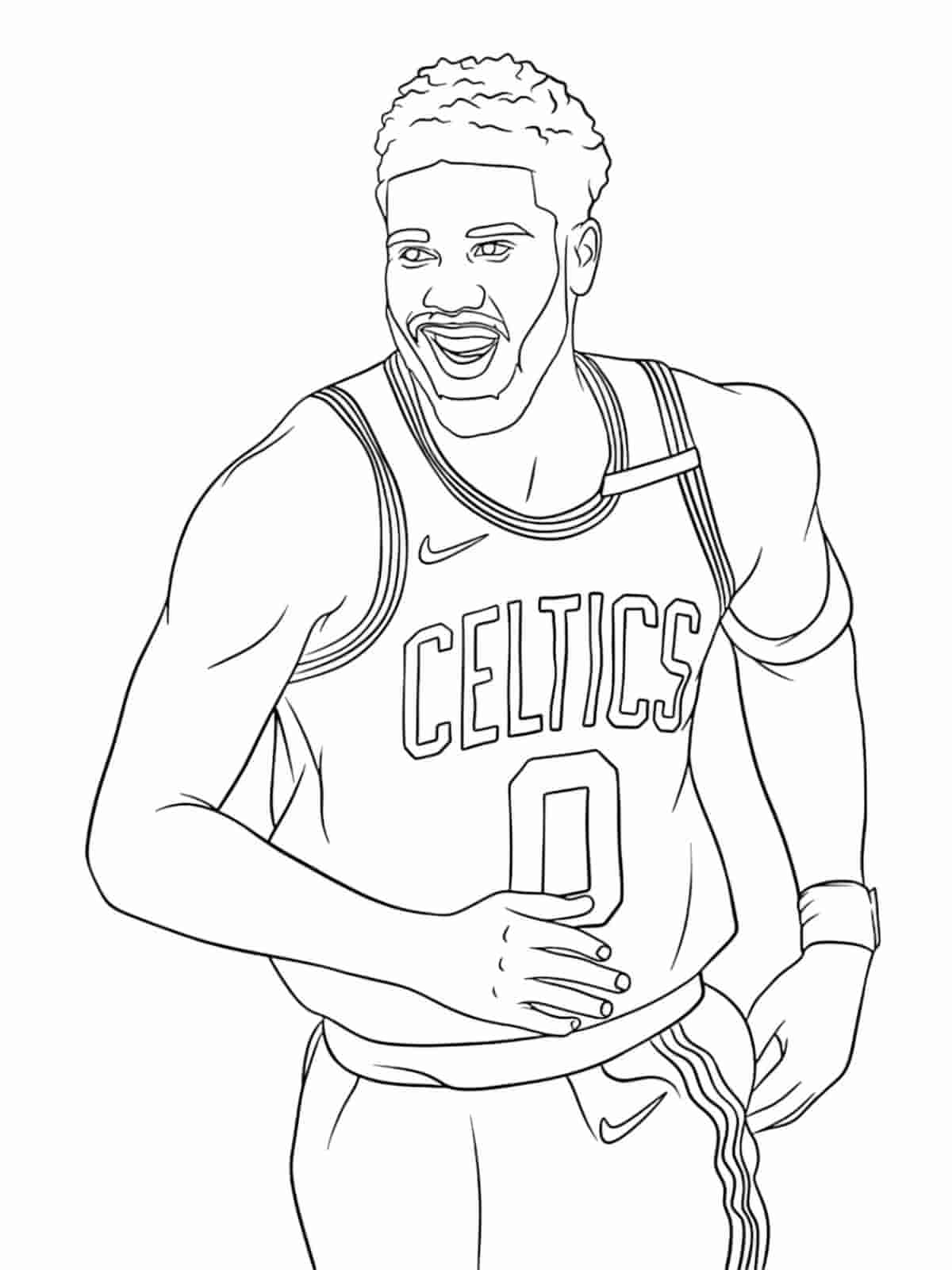 Kids Basketball Coloring Pages