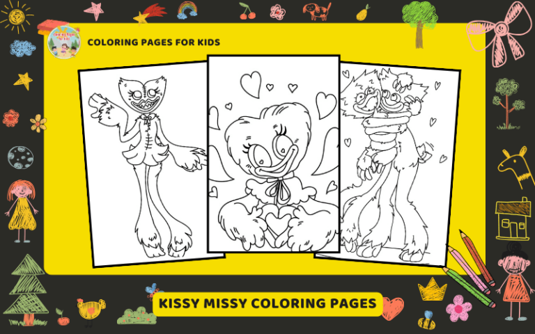 Kissy Missy Coloring Pages Featured Image Min