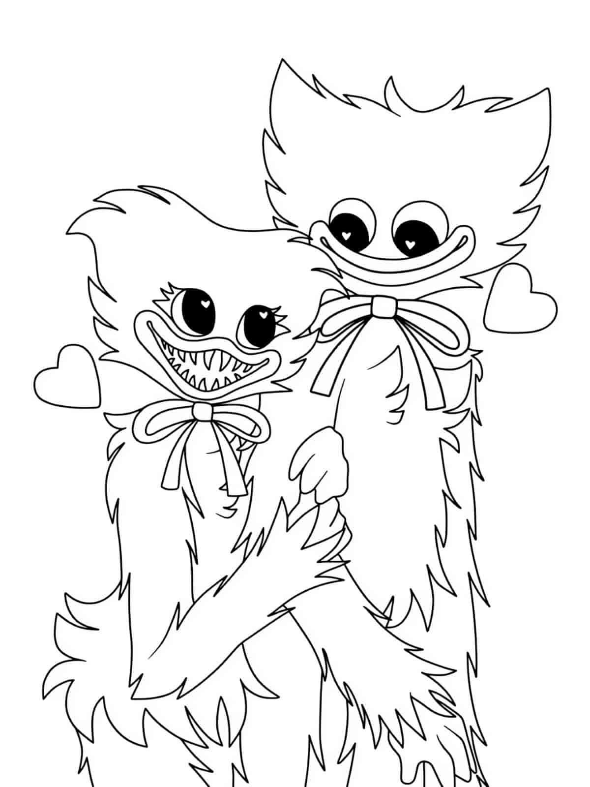 Kissy Missy Smiling Coloring Page