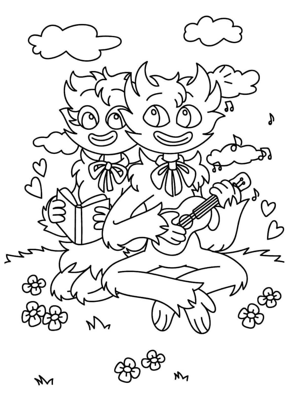 Kissy Missy With Friends Coloring Pages