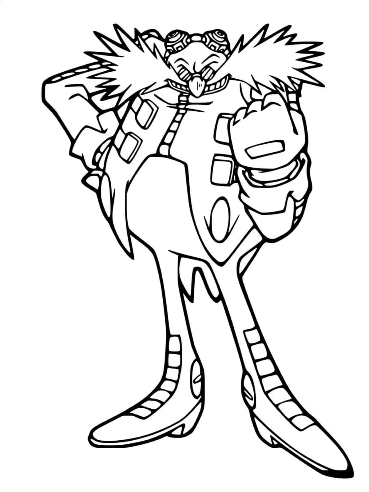 Knuckles The Echidna Coloring Pages