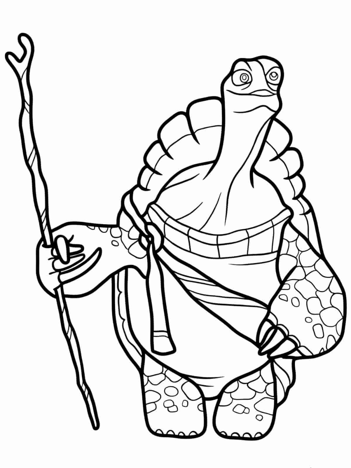 Kung Fu Panda Coloring Pages Featuring Tigress