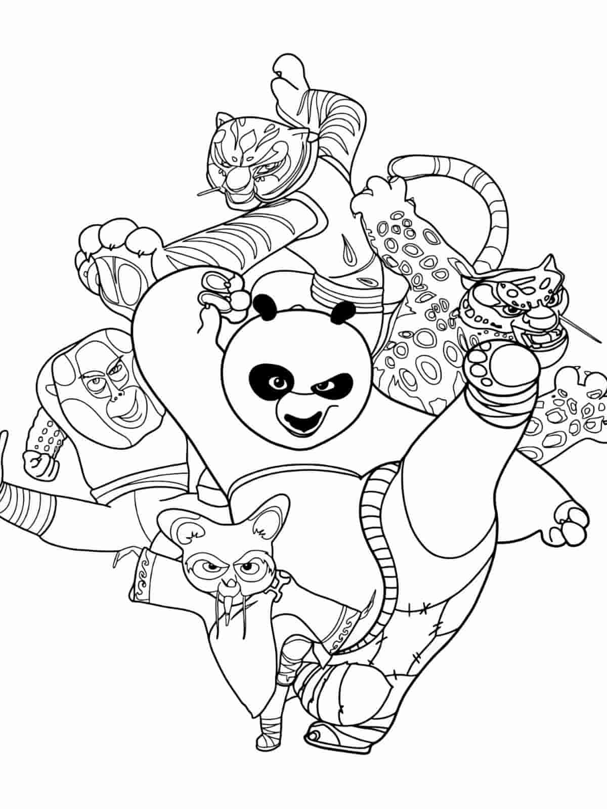 Kung Fu Panda Coloring Pages For Action Lovers