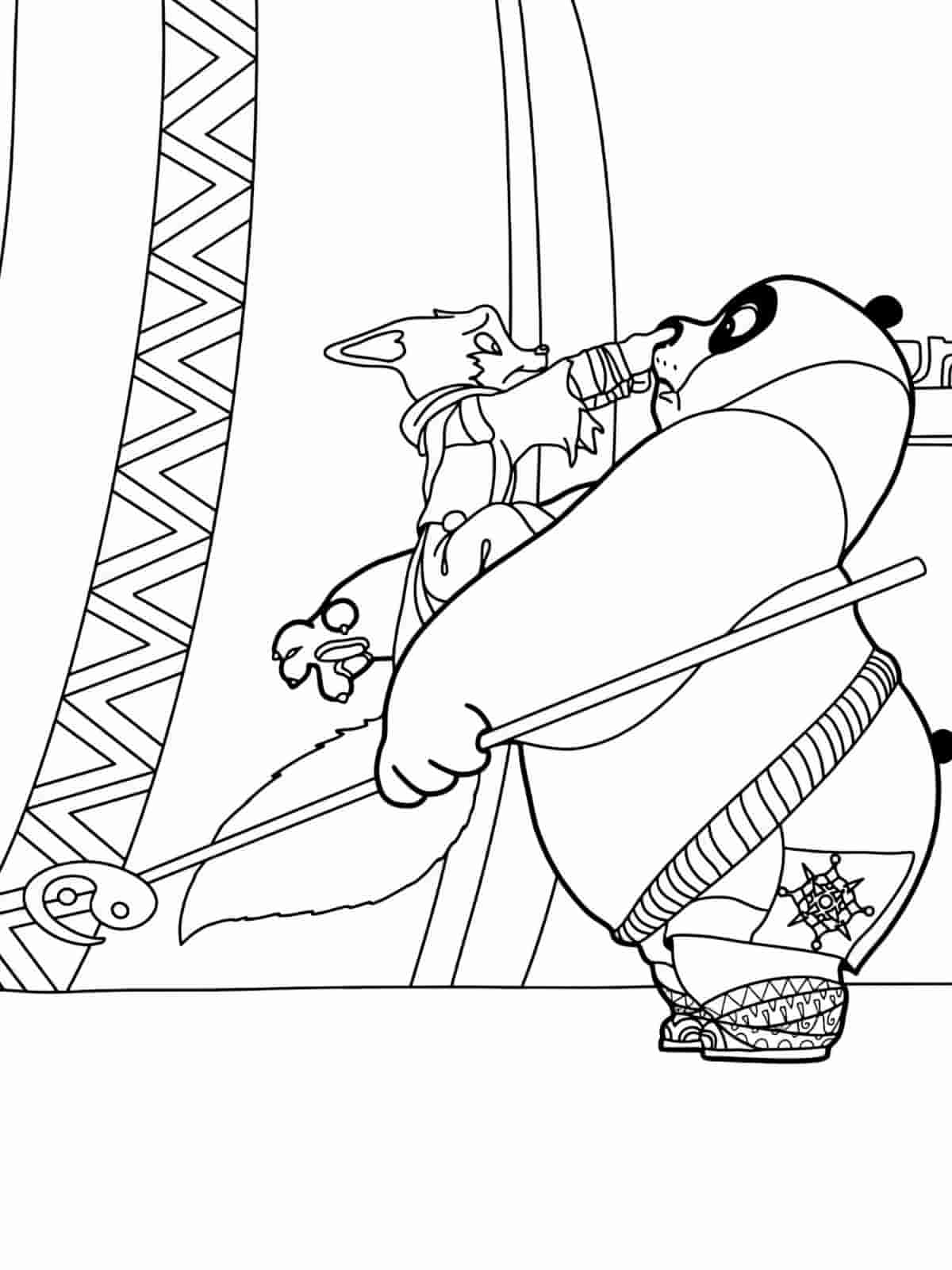 Kung Fu Panda Coloring Pages To Print