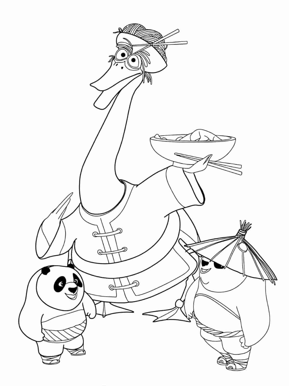 Kung Fu Panda Coloring Pages With Po