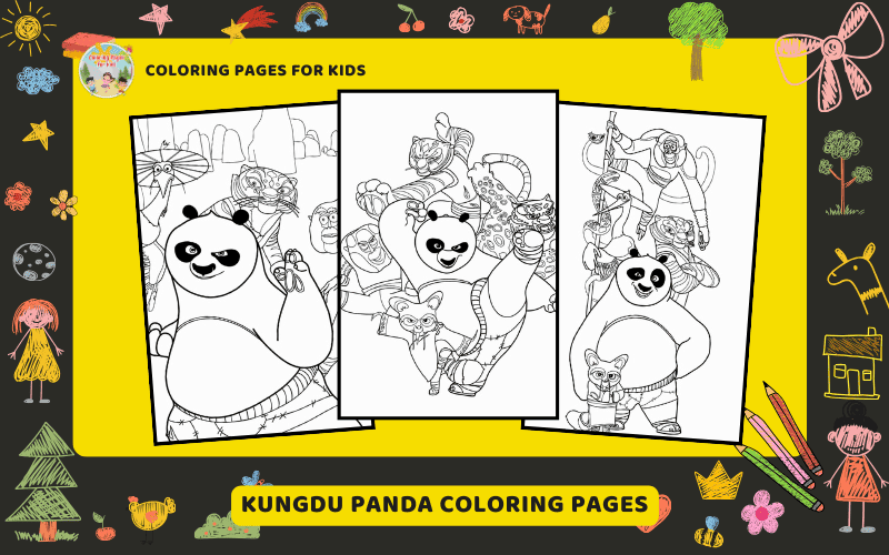 Kungfu Panda Coloring Pages Featured Image