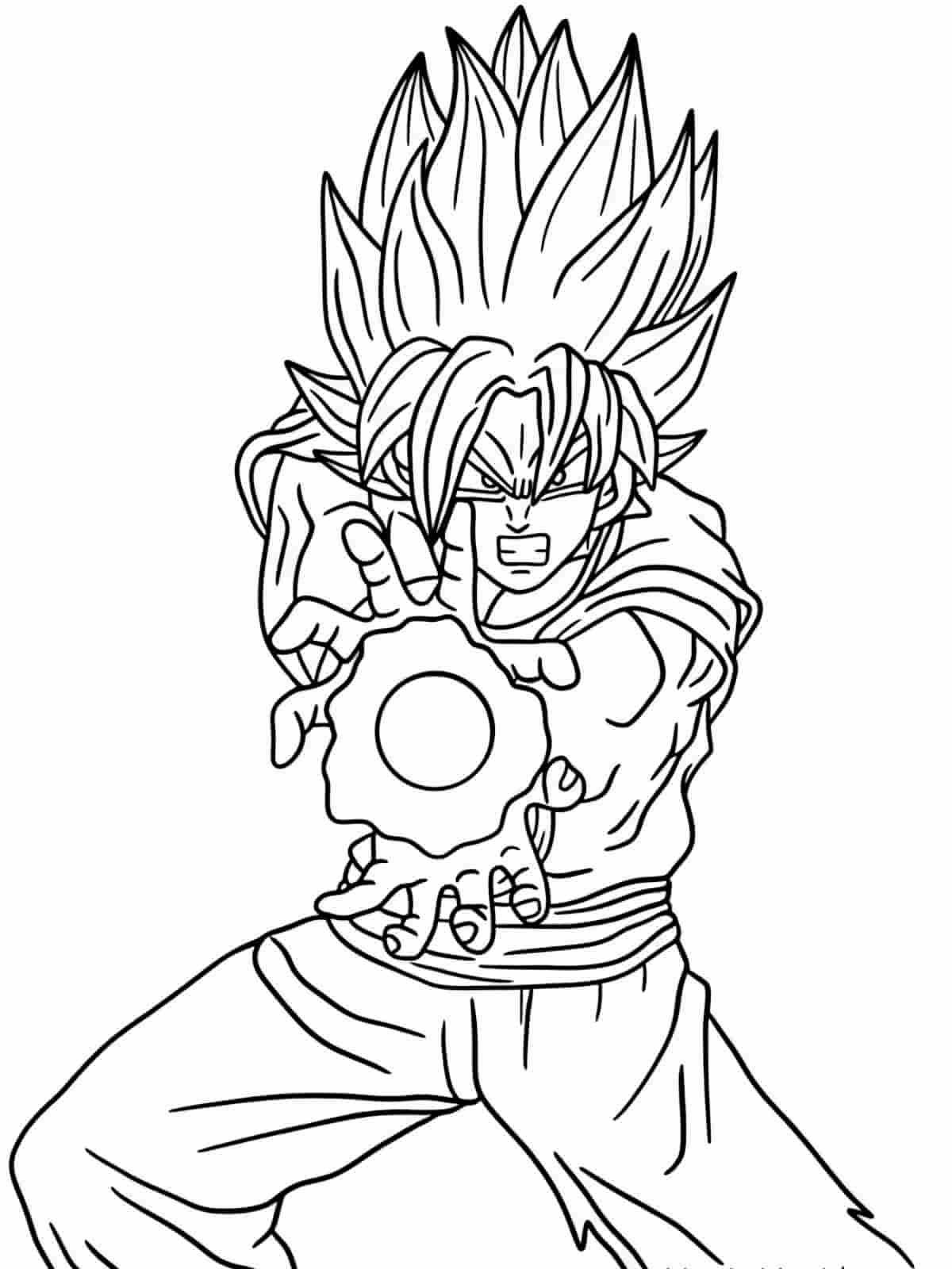 Legendary Goku Coloring Pages