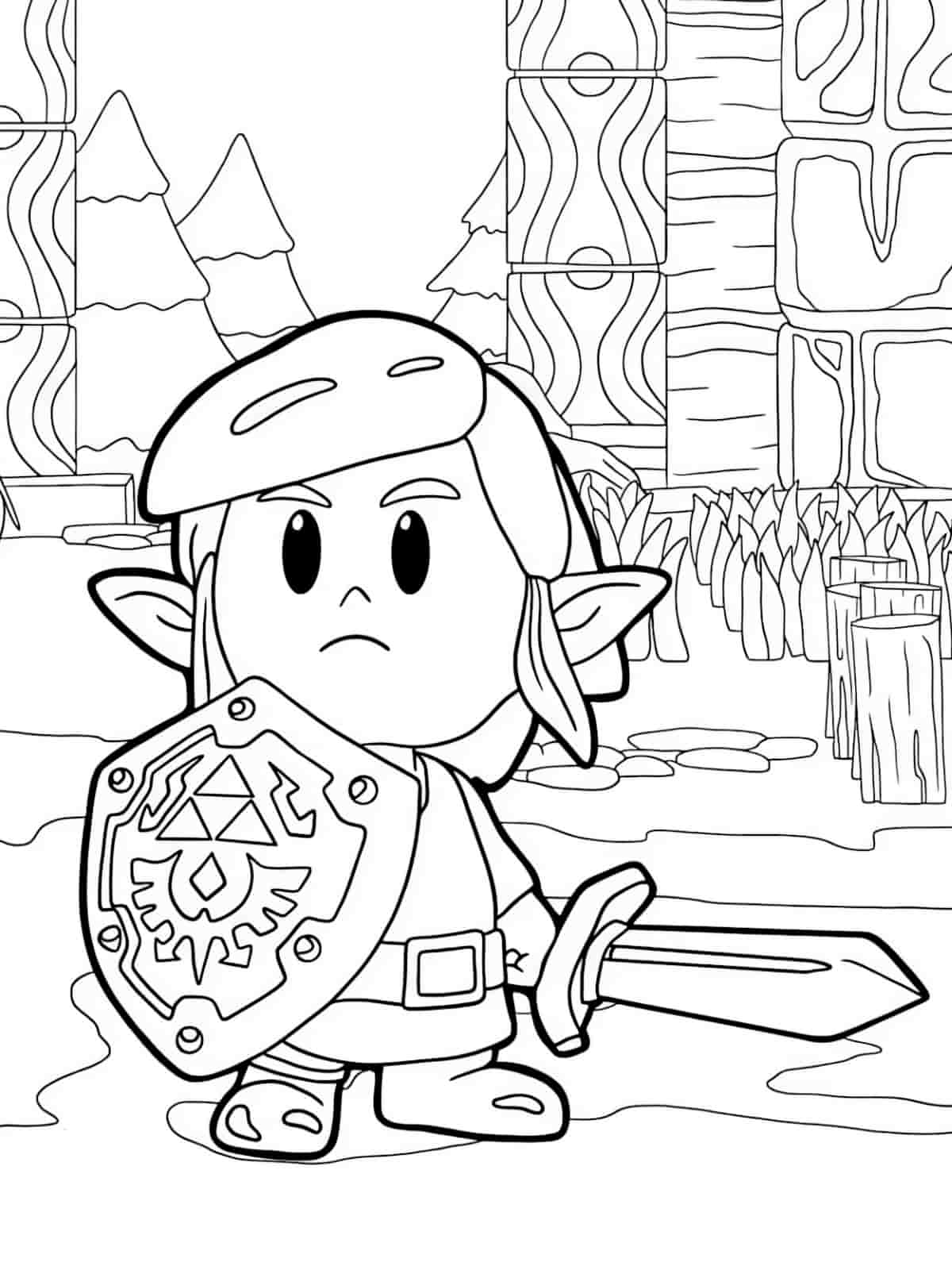 Link Vs Ganondorf Coloring Pages