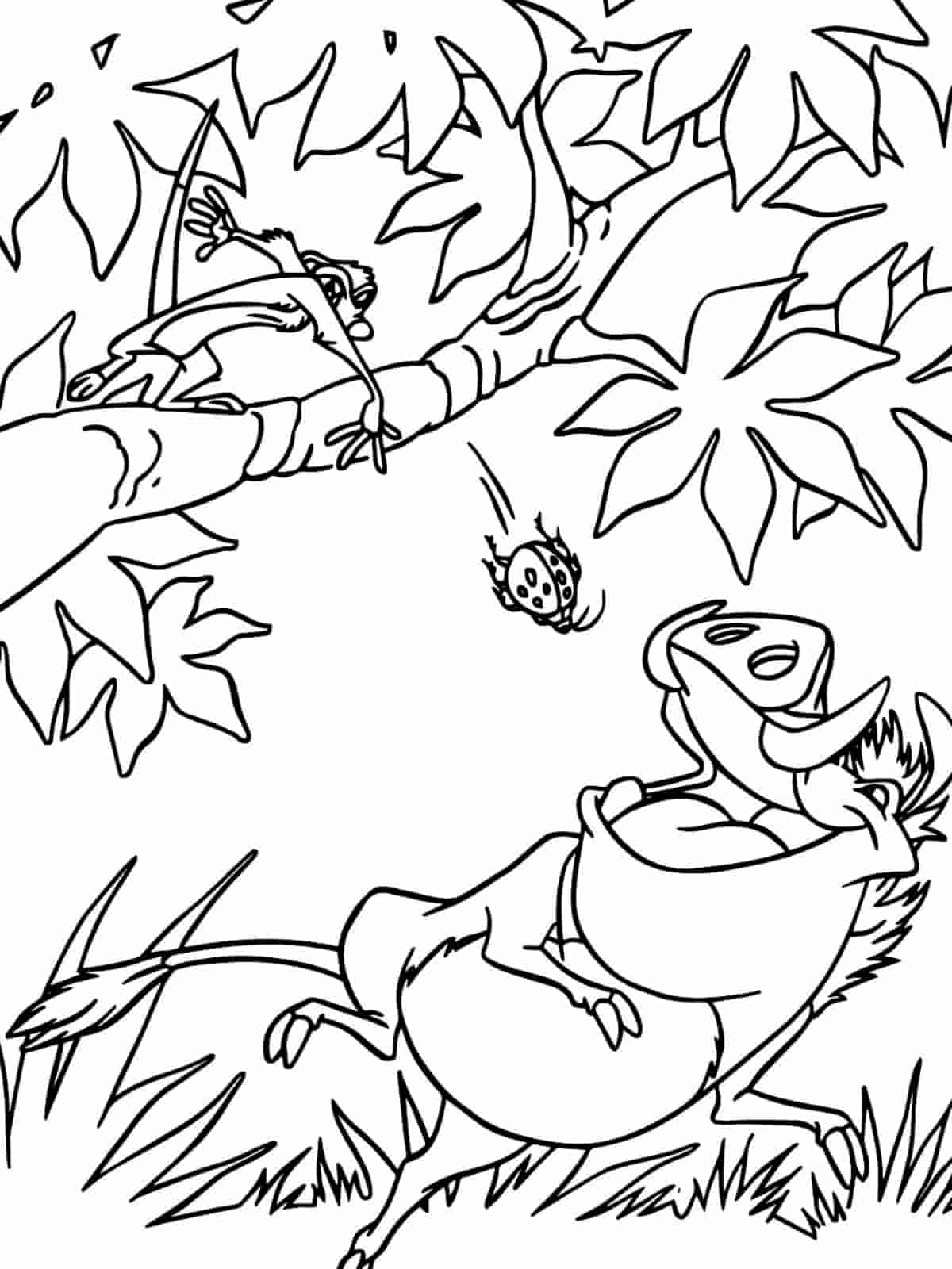 Lion King Animals Coloring Pages