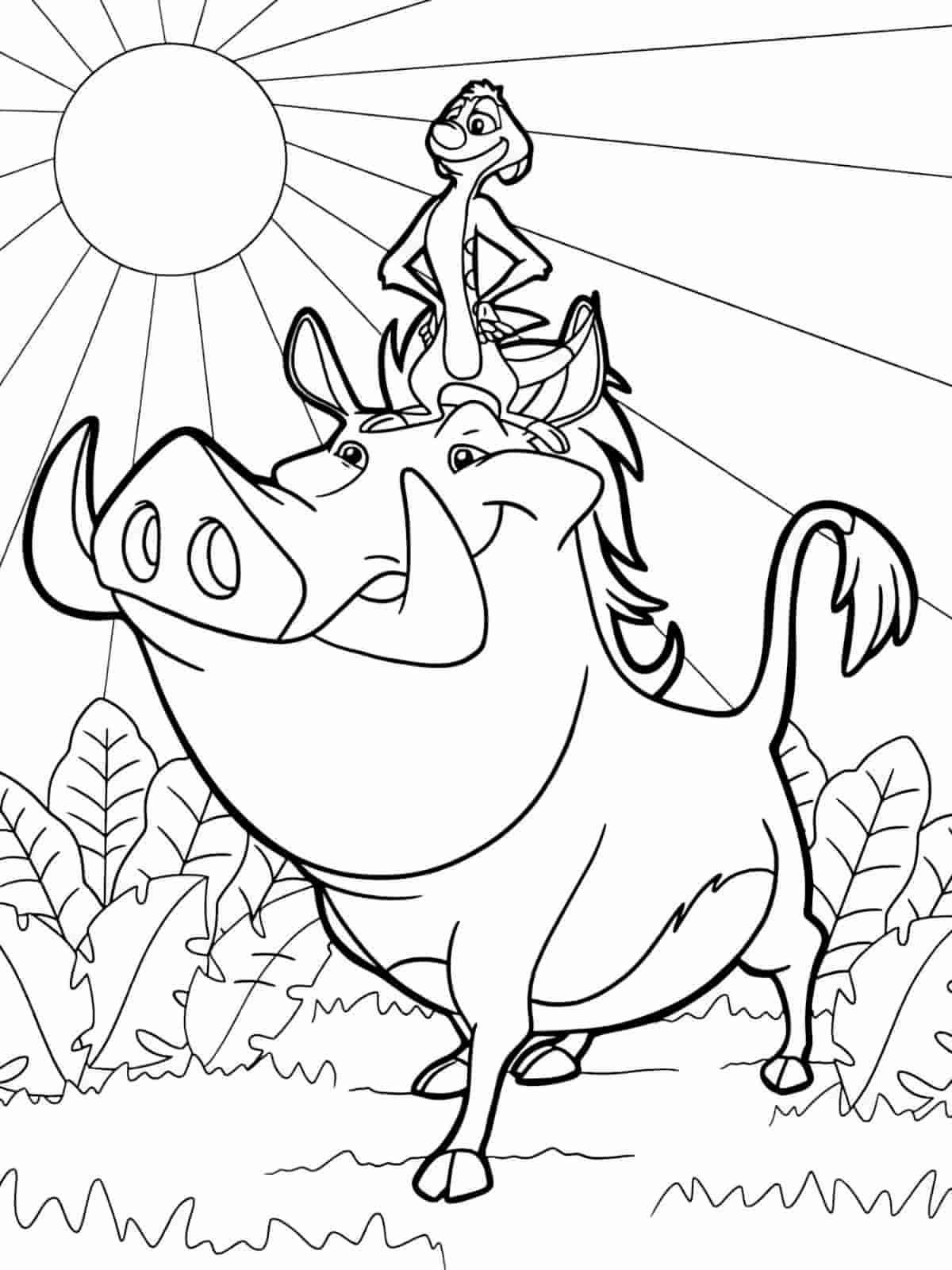 Lion King Animated Coloring Pages