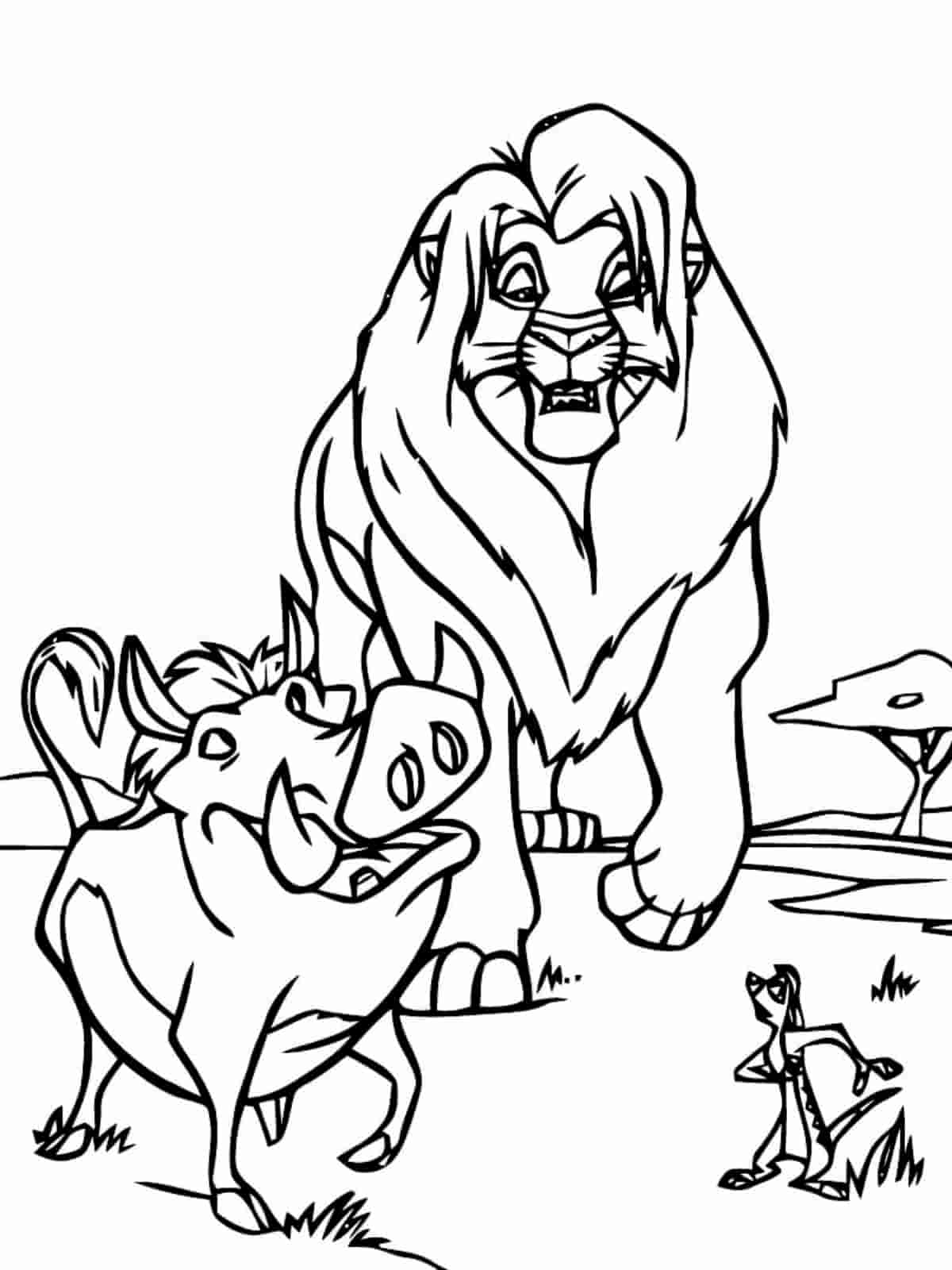 Lion King Pride Rock Coloring Pages