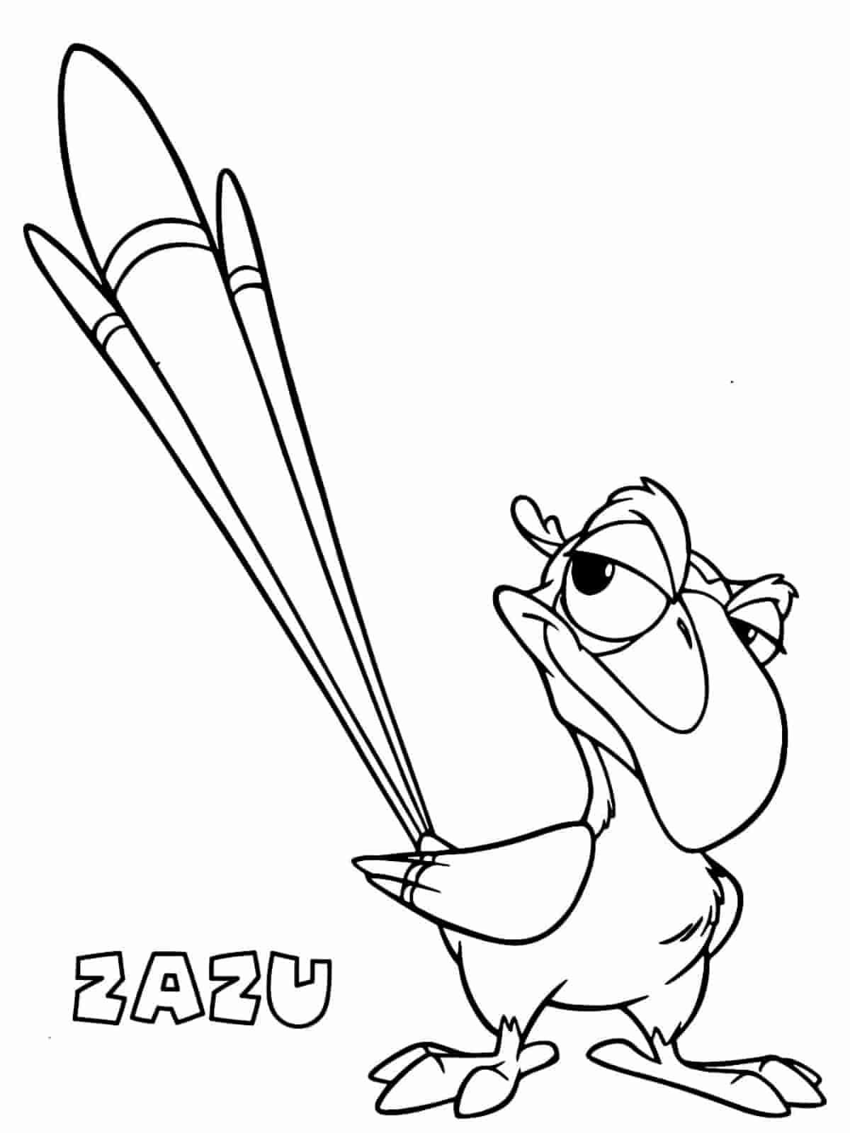 Lion King Scenes Coloring Pages