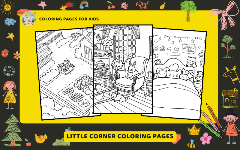 Little Corner Coloring Pages Featured Image Min