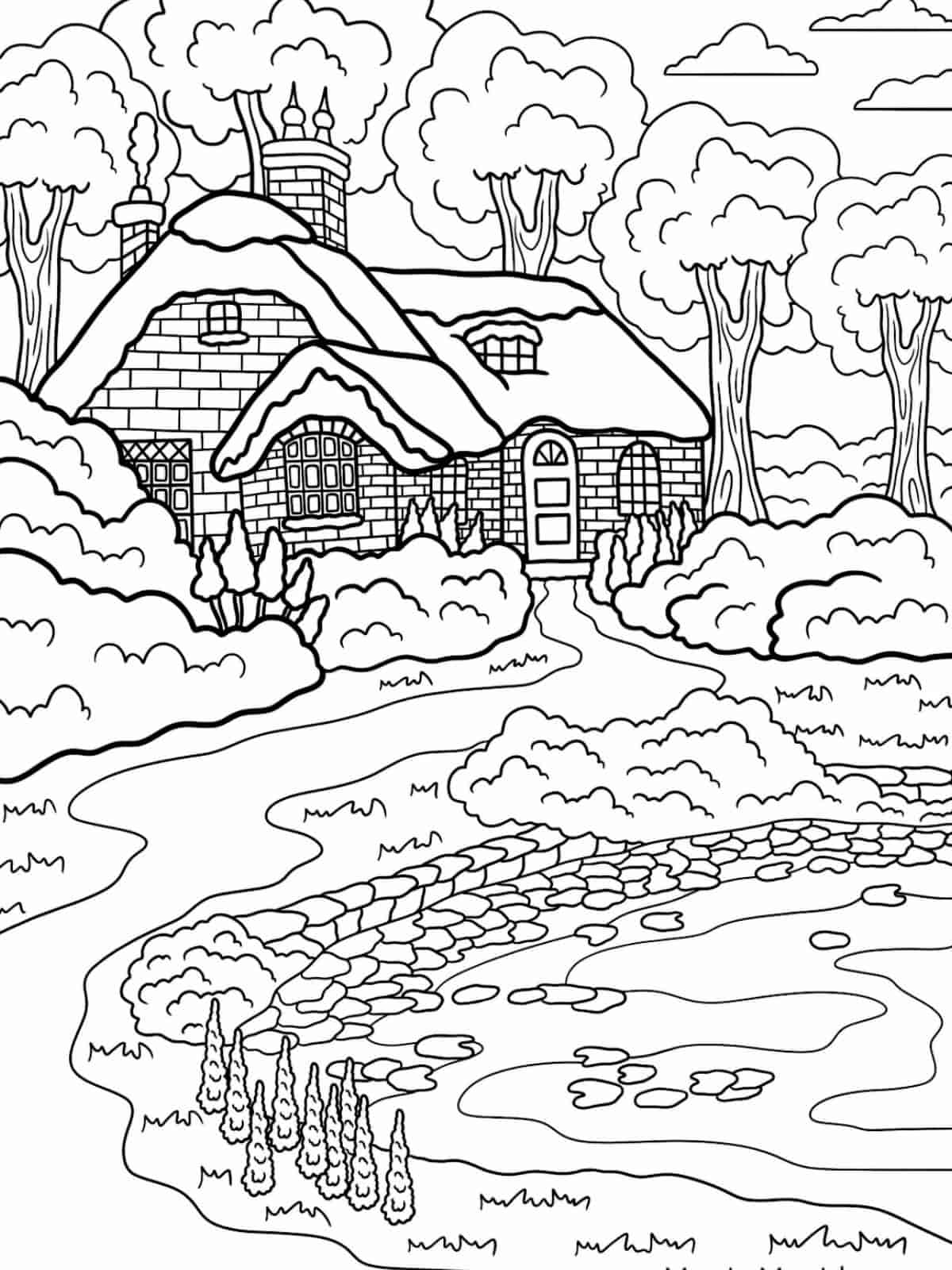 Little Cozy House Coloring Book