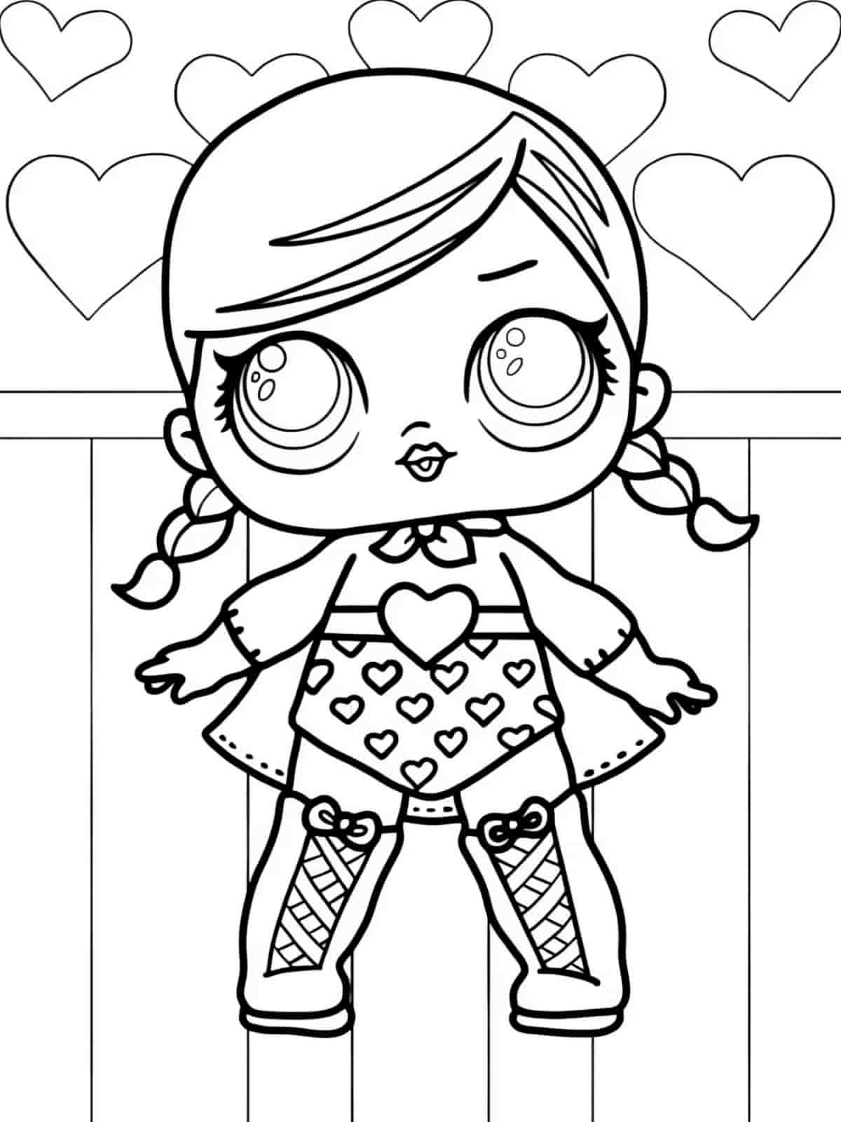 Lol Surprise Glitter Coloring Pages