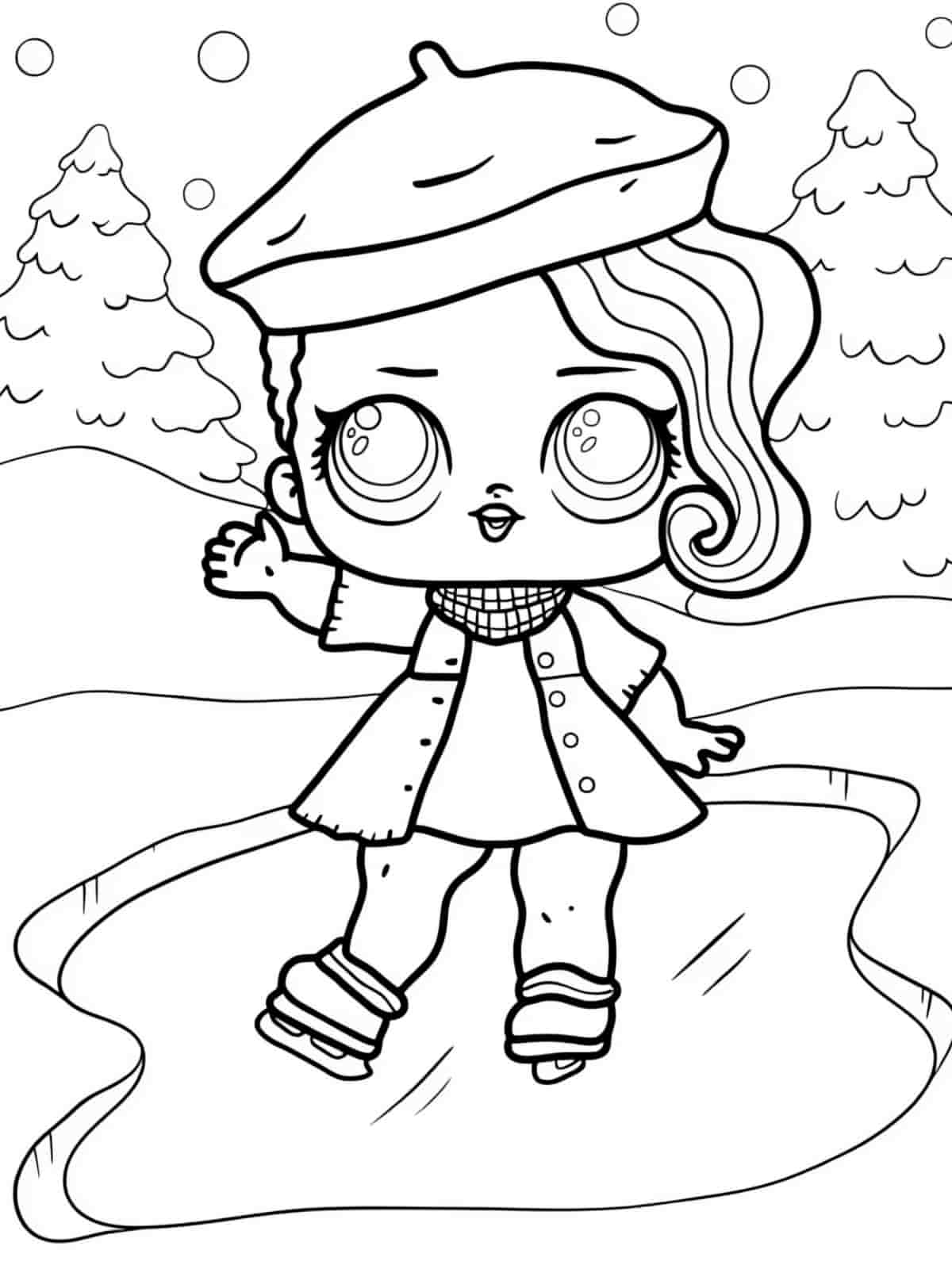 Lol Surprise Winterland Coloring Pages