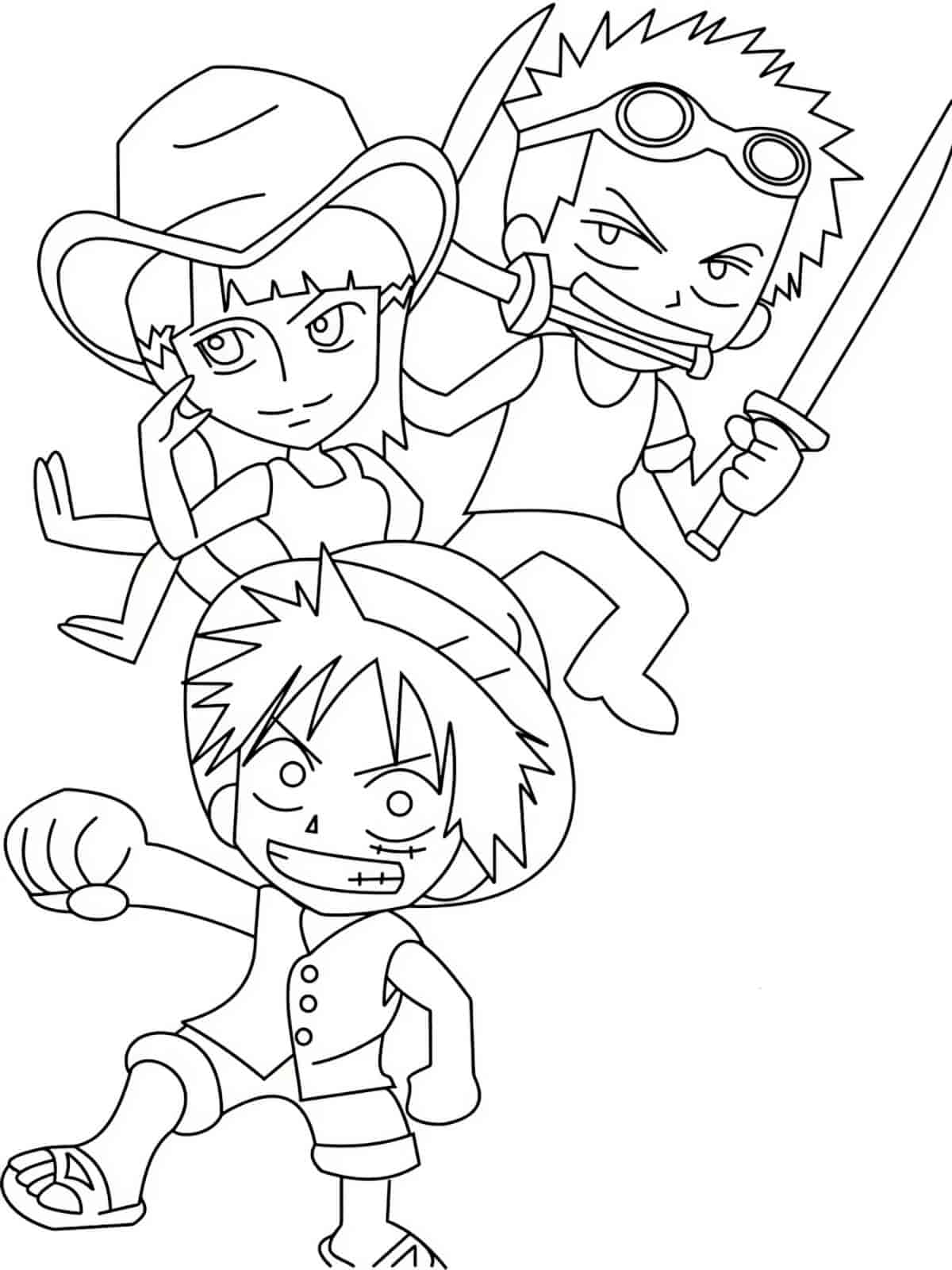 Luffy Coloring Pages