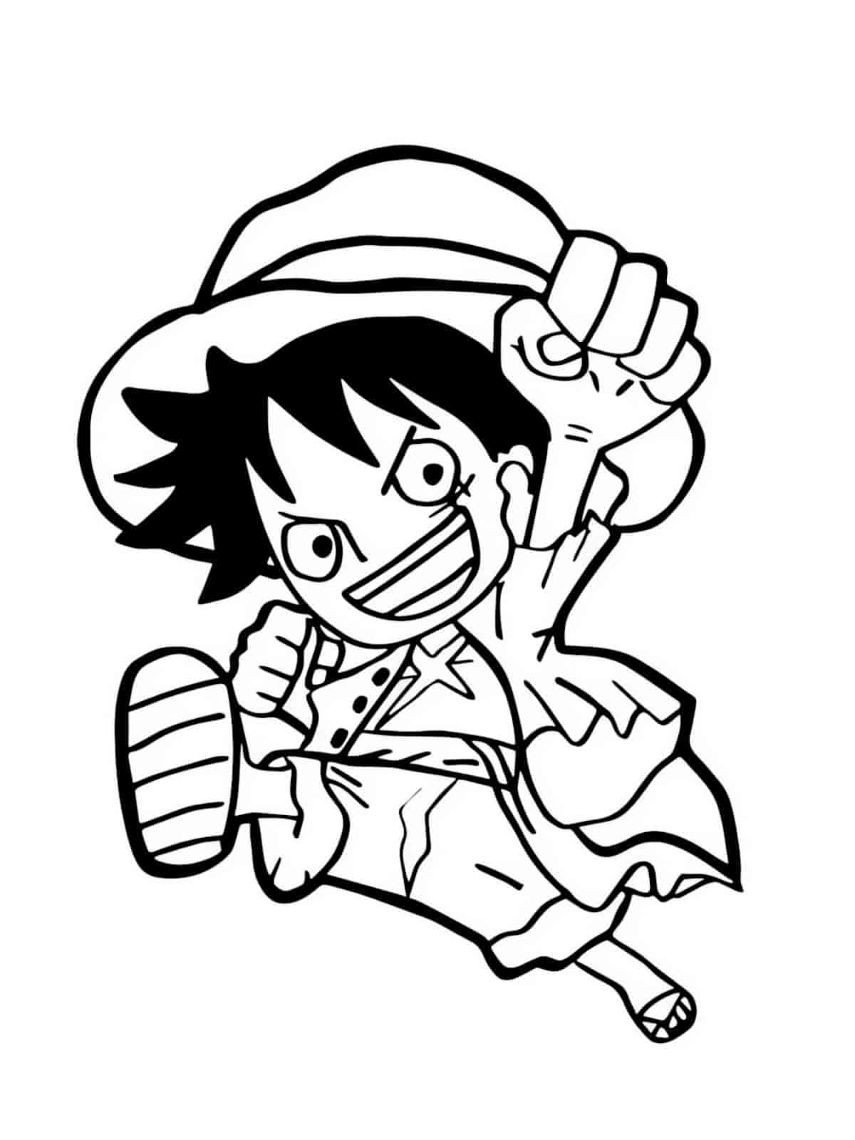 Luffy Using Gear Third Coloring Pages