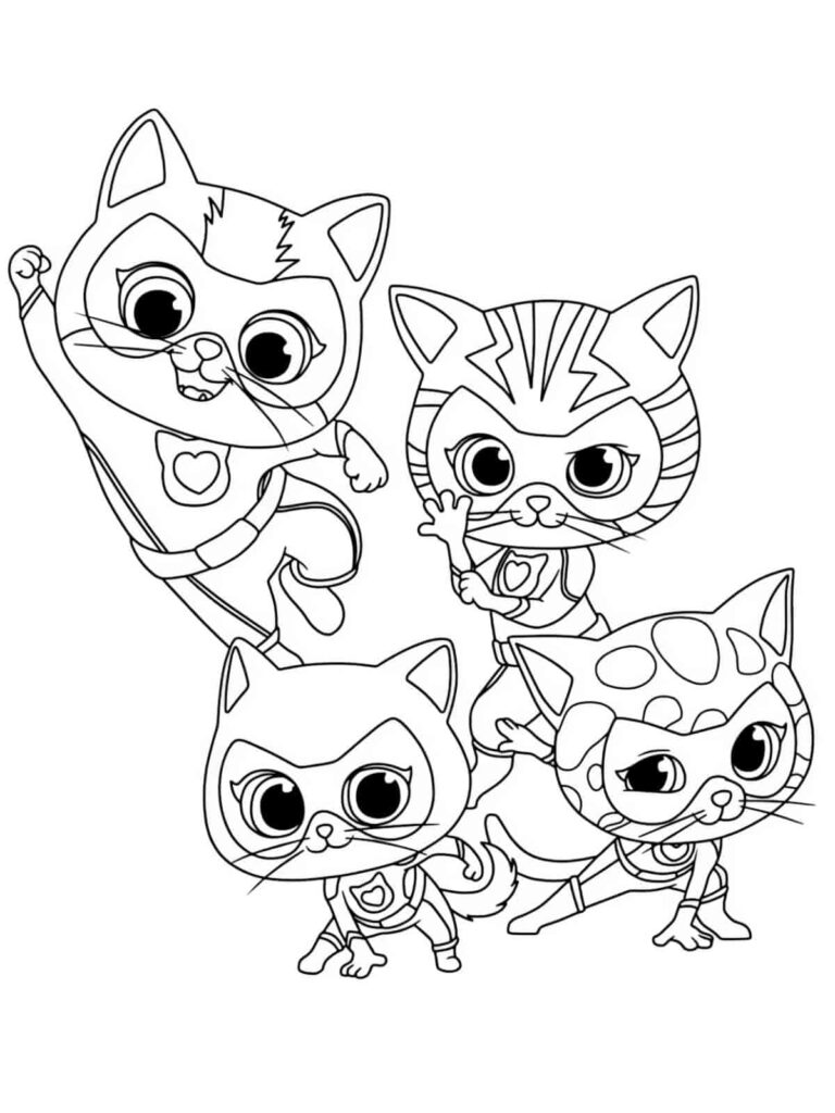 Free Printable Superkitties Coloring Pages 🦸‍♀️😻 - Coloringpagesforkids.net