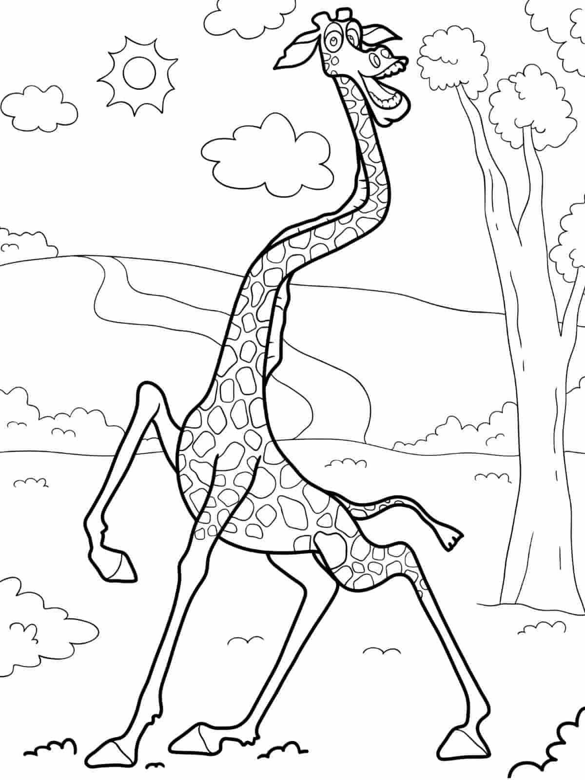 Madagascar Coloring Pages Featuring Alex