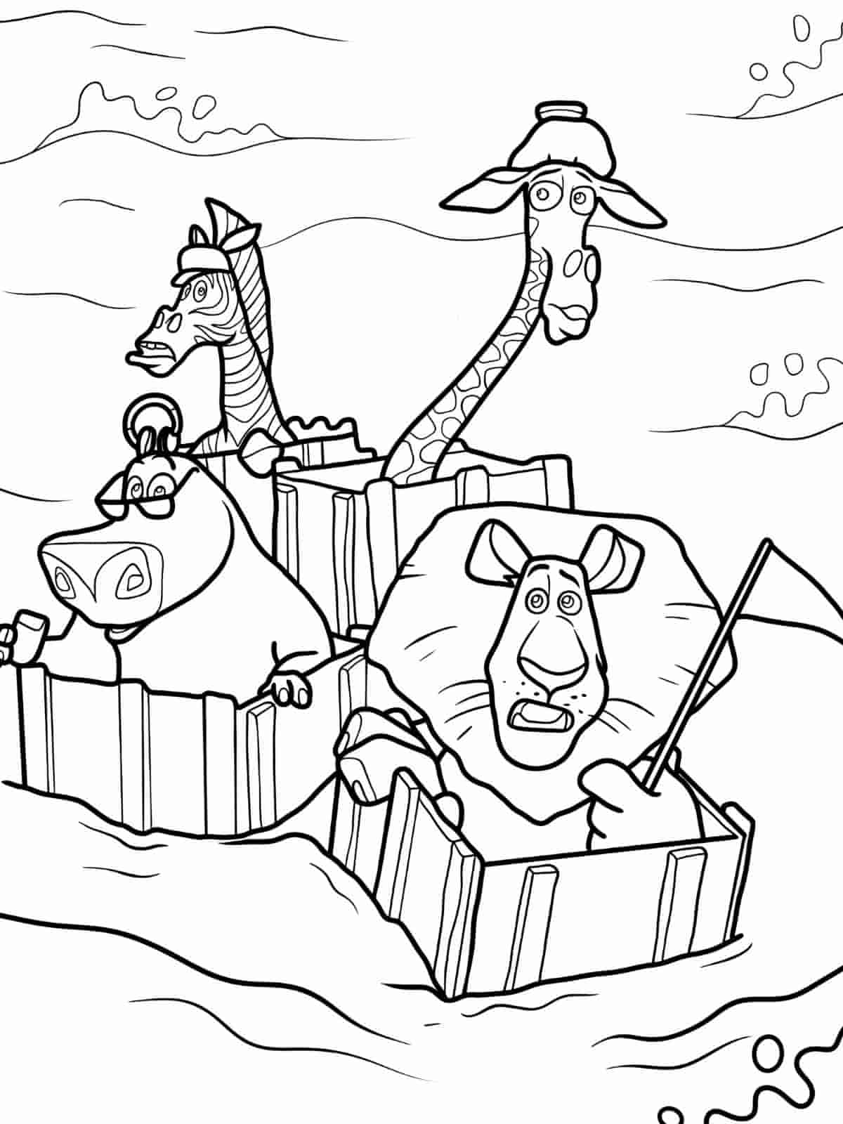 Madagascar Coloring Pages For Creative Children