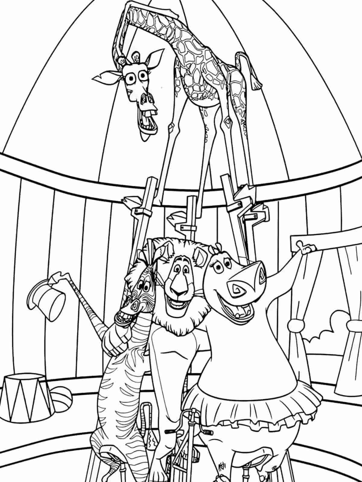 Madagascar Coloring Pages Of Melman