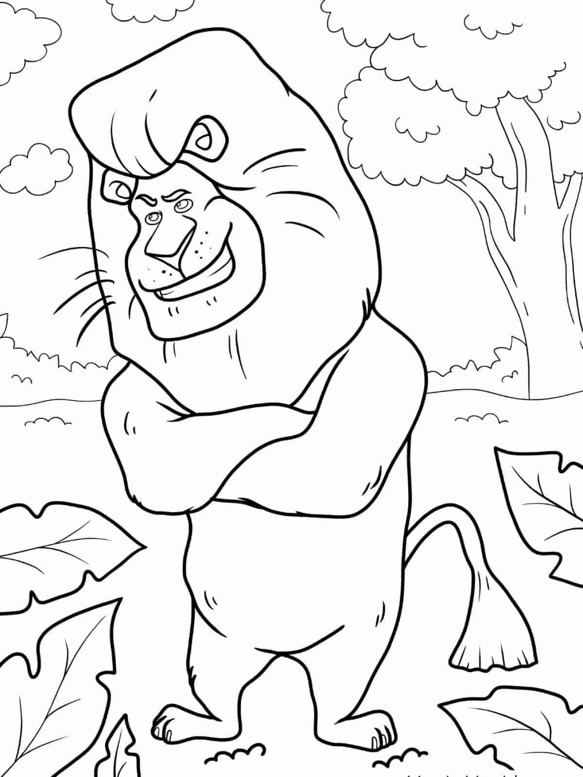 Madagascar Coloring Pages With Hilarious Scenes