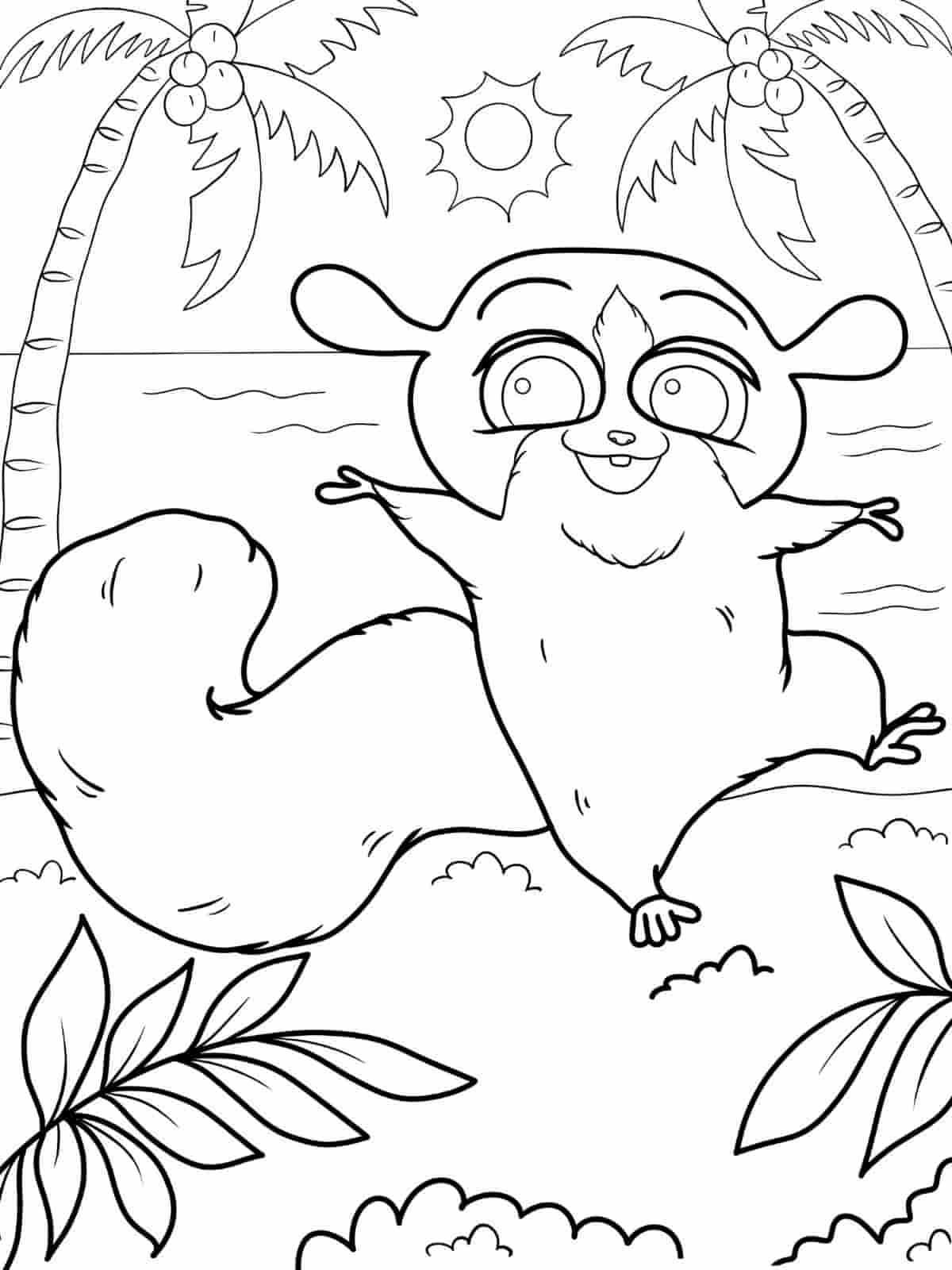 Madagascar Coloring Pages With Safari Themes