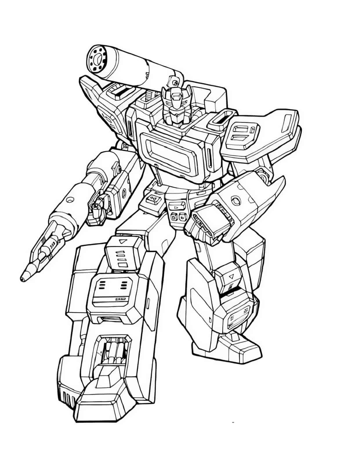 Megatron Gun Mode Coloring Pages