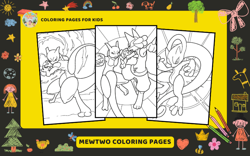 Mewtwo Coloring Pages Featured Image Min