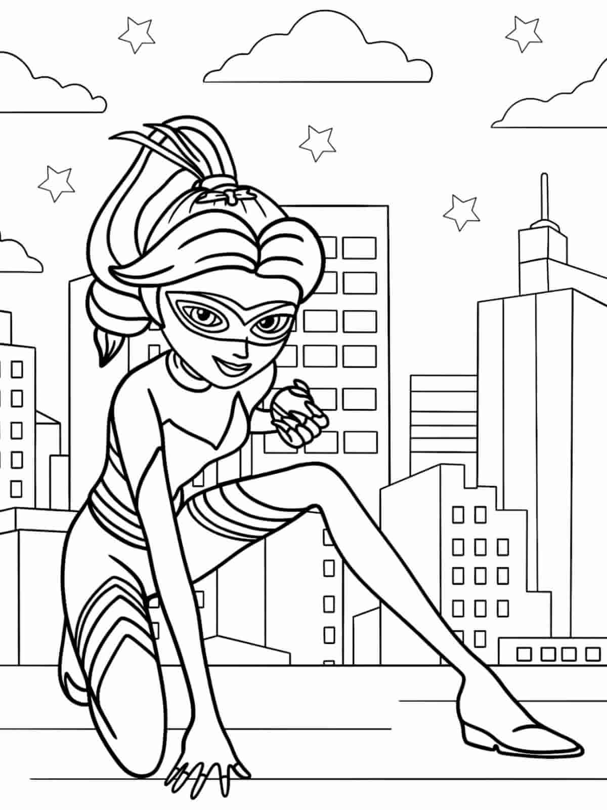 Miraculous Ladybug And Hawk Moth Coloring Pages