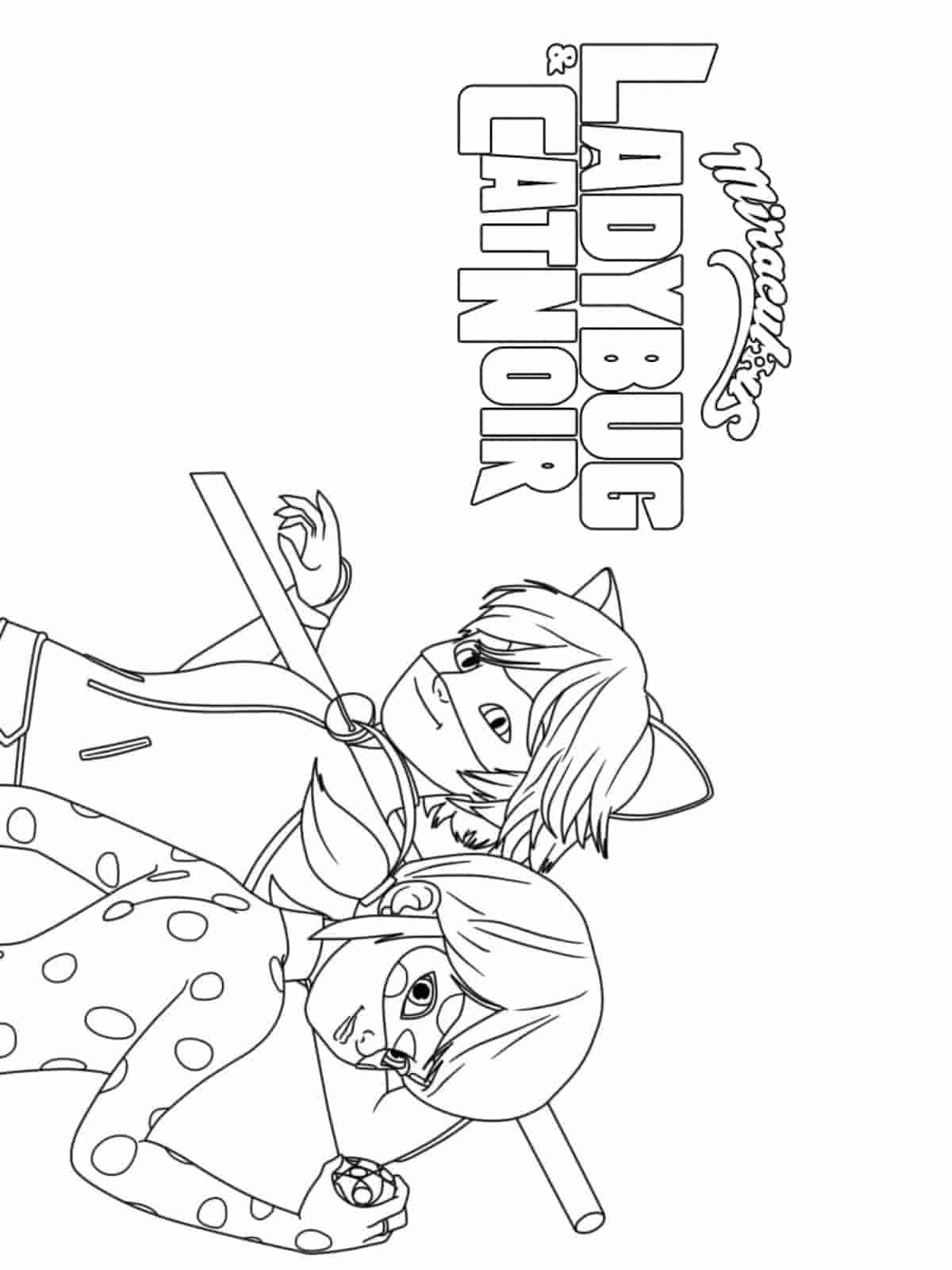 Miraculous Ladybug Birthday Coloring Pages